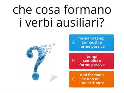 i verbi ausiliari, servili e fraseologici