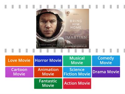 Unit 6 / Match the Movie Types with the Posters