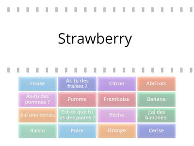 Les fruits - A l'écrit - CM2