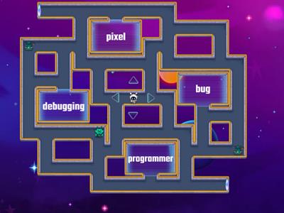 Maze Chase : Coding Vocabulary