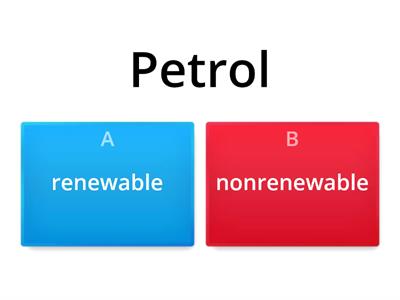 renewable Vs nonrenewable resource 