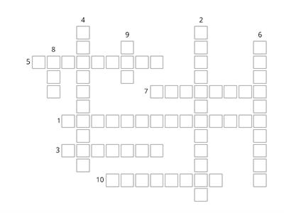 Crossword of banking terms