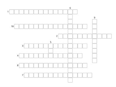 Globalisation and Education Crossword