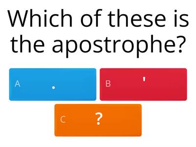 Apostrophe Quiz