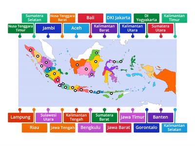 Letak Provinsi di Indonesia