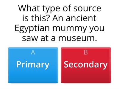 G10 Primary and Secondary Sources 