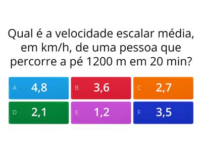 velocidade media