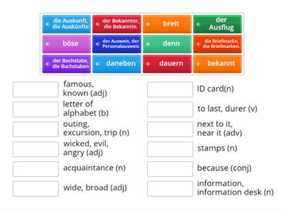 A1 German word list 4