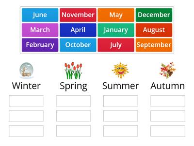 Months & seasons