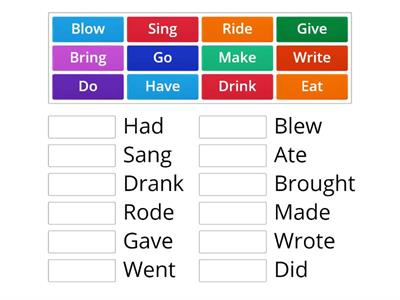 irregular verbs