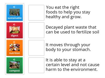 HMH 4 Eco-Friendly Food: Vocabulary