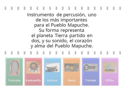 Instrumentos musicales Mapuche