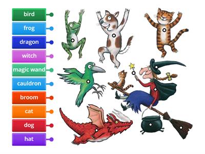 Room on the Broom - Characters and Vocabulary 