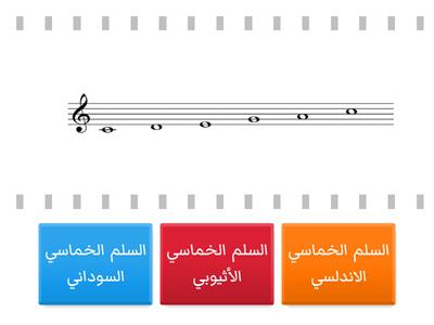 انواع السلم الخماسي