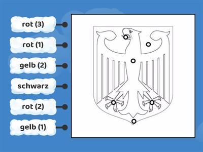 Das Wappen von Deutschland (Farben)