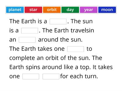 Topic 16 The sun, Earth and moon