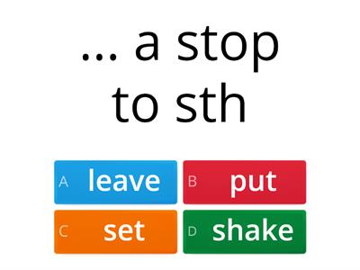  Use of English Unit 08 set/put/shake/leave