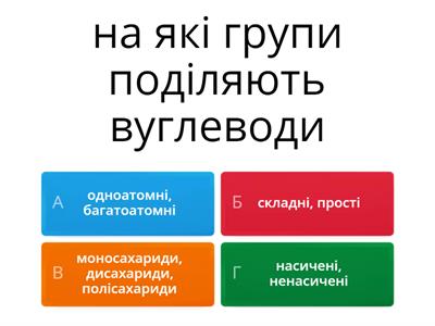 хімія, вуглеводи