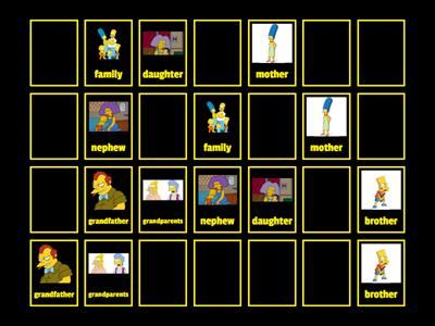 Simpson Family Memory game