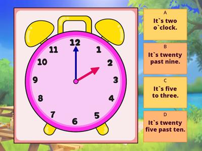 Quiz 5 Telling the time (all) #my_teaching_stuff