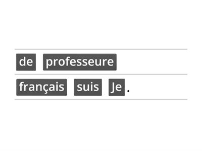 La structure de la phrase (1)