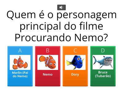 Filme Procurando Nemo - 6° A