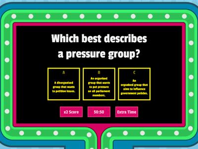 Week 14 POL - Pressure Groups