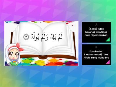 P.ISLAM TAHUN 4 : PENGERTIAN SURAH AL-IKHLAS