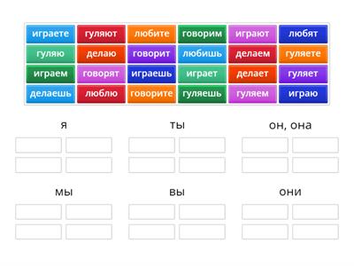 Спряжение глаголов