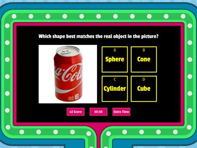 3D Shapes Game Show Quiz!