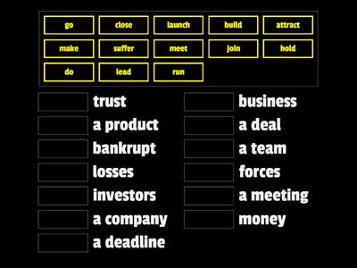 Business collocations