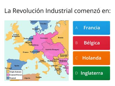 Cuestionario Revolución Industrial