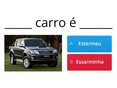 Pronomes possessivos/pronomes demonstrativos (Português para estangeiros)