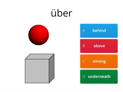 Prepositions Quiz Deutsch-Englisch