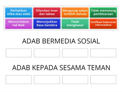 ADAB BERMEDSOS & ADAB KEPADA TEMAN 