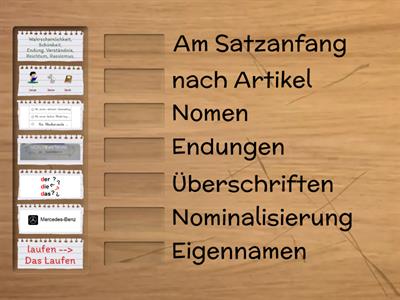 Rechtschreibung - Regeln Großschreibung