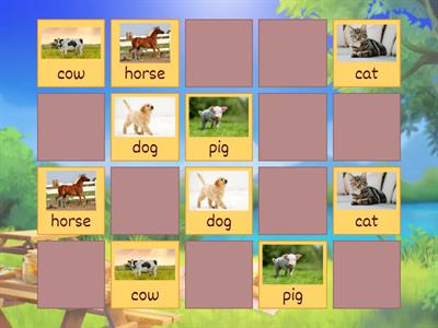 Big Red Barn Animal Vocabulary