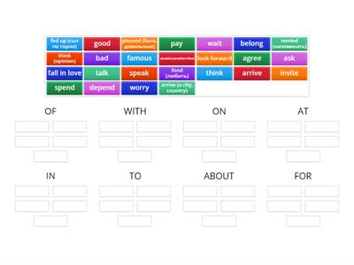  EF pre-intermediate Verbs + prepositions