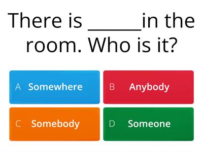 Indefinite pronouns