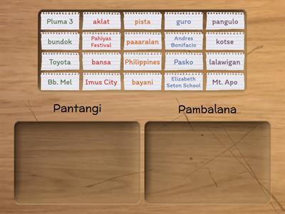 Filipino: Pantangi at Pambalana