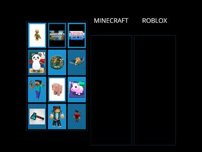 Separar Minecraft Roblox