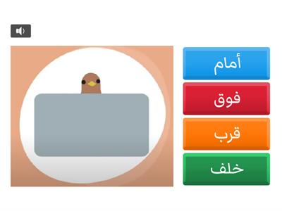 Quiz: Prepositions of Place أحرف الجر بالعربية