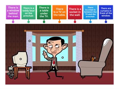 Mr. Bean - prepositions of place