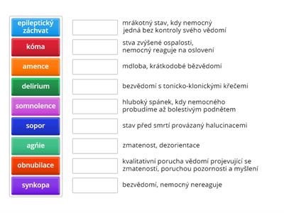 Poruchy vědomí 