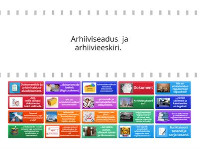 Arhiivihalduse mõisted