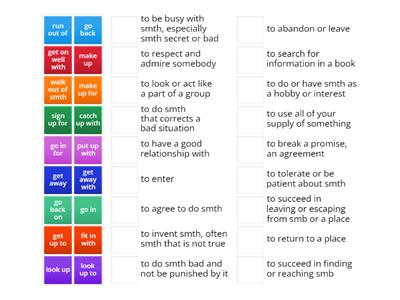 Phrasal verbs