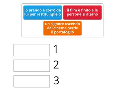 Riordina le sequenze 2