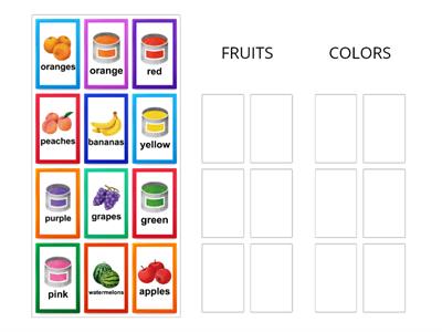Unit 6 (Colorful Fruits) 1st Grade