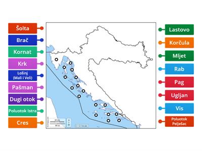 Slijepa karta Hrvatske (otoci)