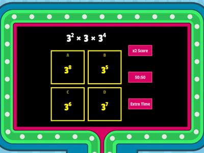 1 Multiplication of indices 